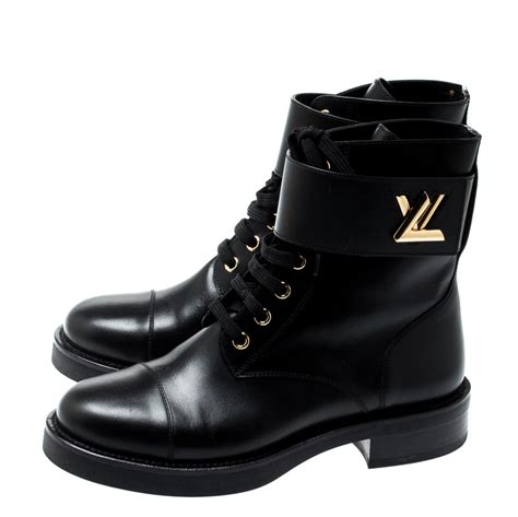 louis vuitton women's combat boots.